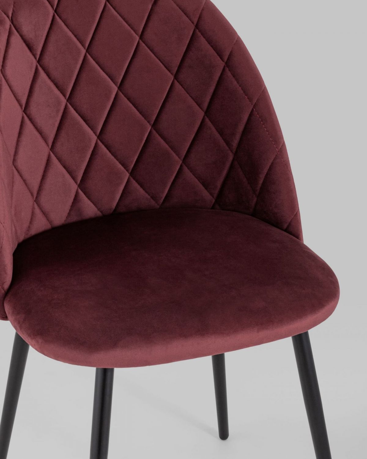 Стул Марсель велюр винный ножки металл | фото 8