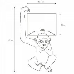 Настольная лампа декоративная Lucide Extravaganza Chimp 10502/81/30 | фото 5